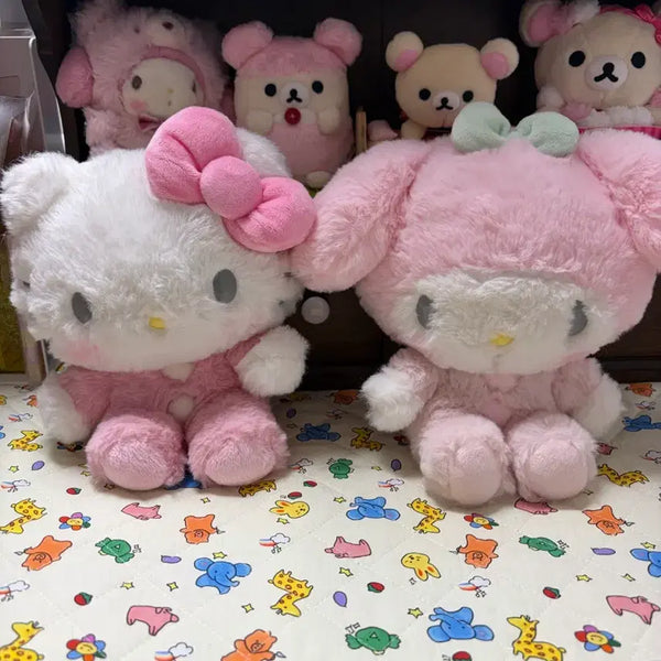[BUNJANG] Sanrio Healing Series Kitty & My Melody Mascot Dolls / 치유시리즈 키티 마이멜로디 인형 마스코트