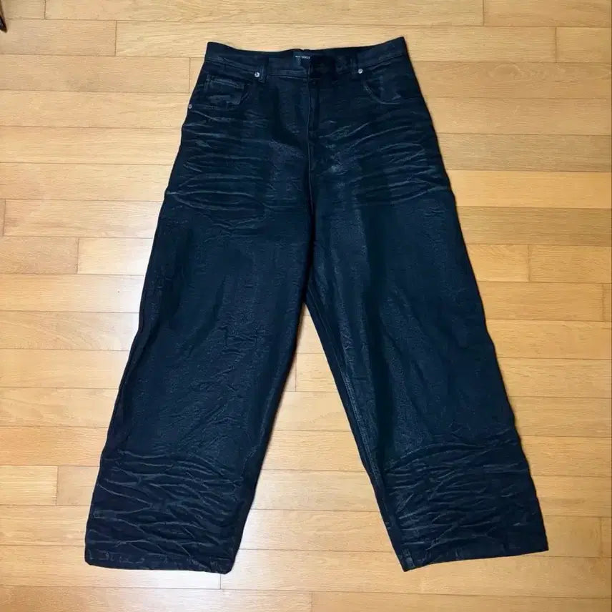 [BUNJANG] Surgery Bone Cutting Wide Burnished Pants / 써저리 bone cutting wide burnished pants