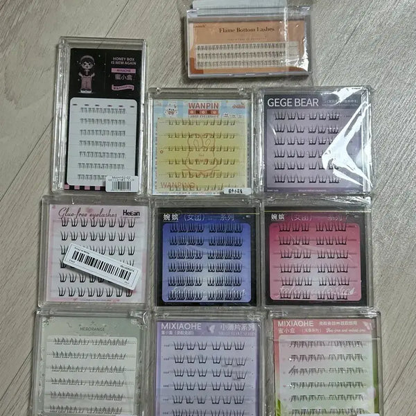 [BUNJANG] Temu No-Glue False Eyelashes 10 Pack / 테무 노글루 속눈썹 새제품 10팩