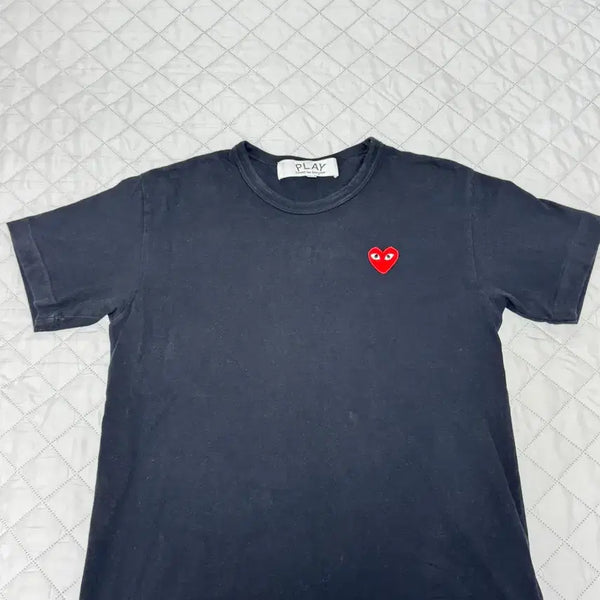 [BUNJANG] Comme des Garçons PLAY Red Heart T-Shirt Black L / 플레이 꼼데가르송 레드 하트 티셔츠 블랙