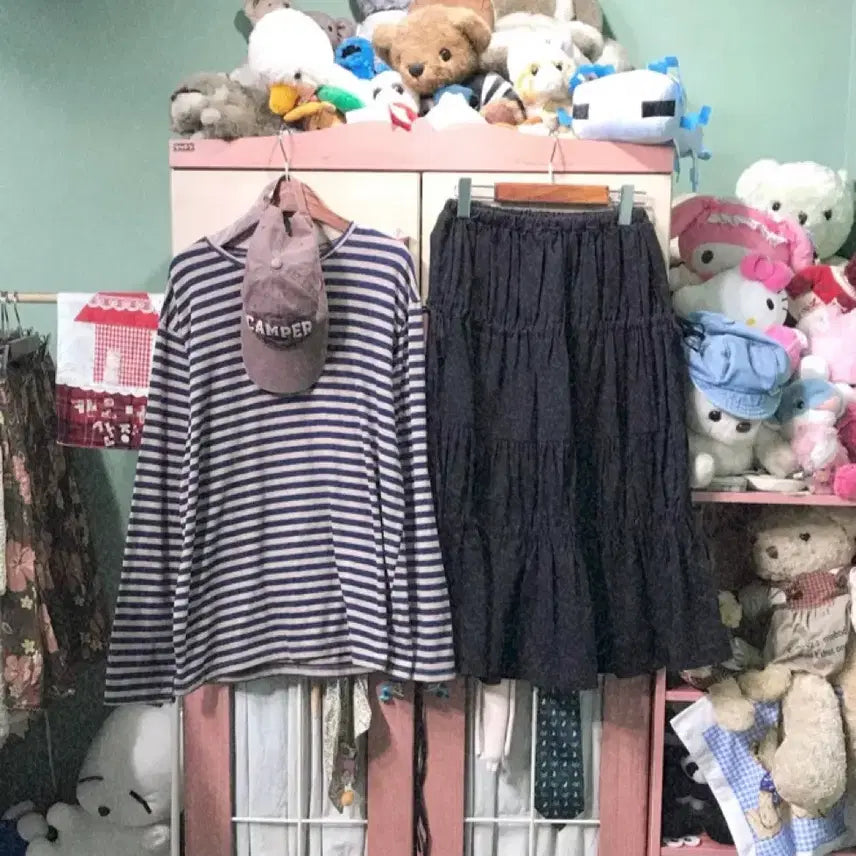 [BUNJANG] Kamome Sannou Coordi Set / 카모메산장 코디세트