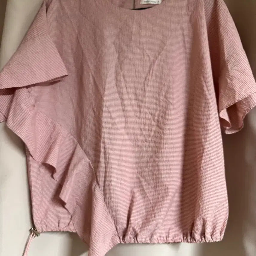[BUNJANG] Olivia Hasler Jjijimi Blouse / 올리비아하슬러 지지미 블라