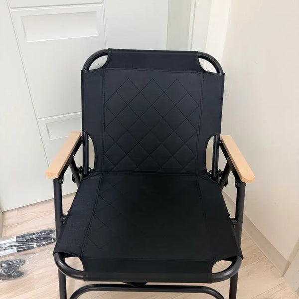 [BUNJANG] Black Folding Camping Chair / 접이식 캠핑 의자 블랙