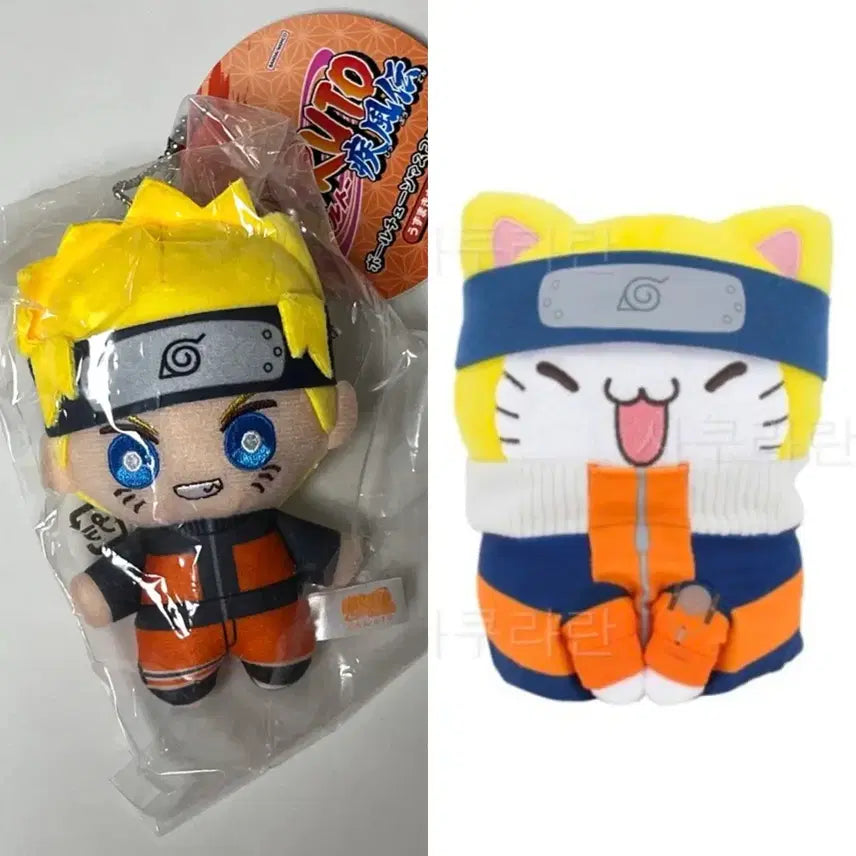 [BUNJANG] Naruto Nyaruto Chibi Nui Plush Set / (일괄) 나루토 냐루토 치비누이 누이 인형