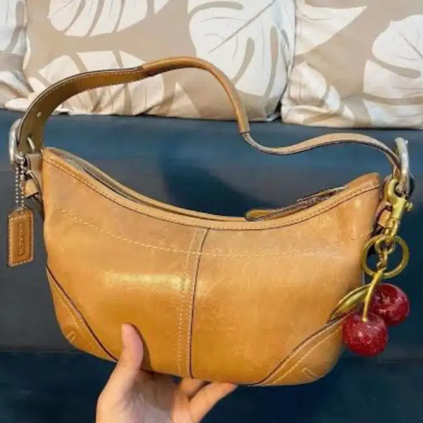 [BUNJANG] Coach Y2K Hobo Shoulder Bag Camel Leather / 코치 Y2k 호보백