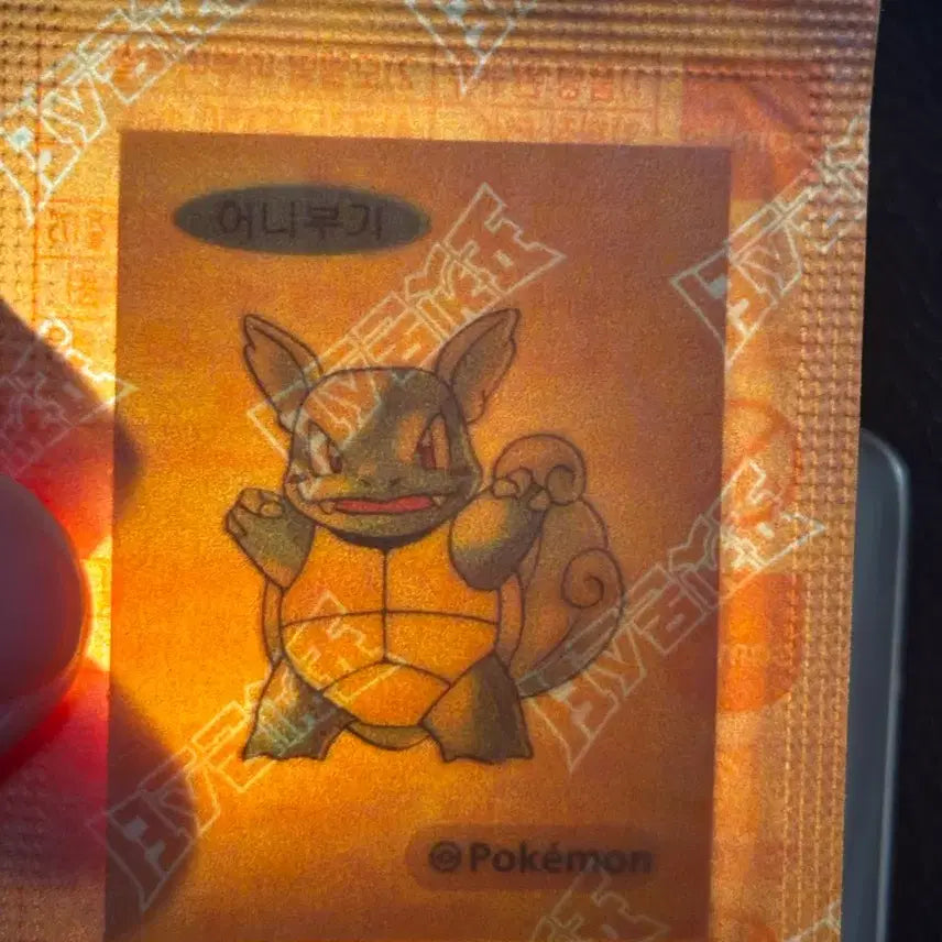 [BUNJANG] Pokemon Artwork Ttibusel Korean Water Lizard / 포켓몬 아트워크 띠부씰 어니부기 판매
