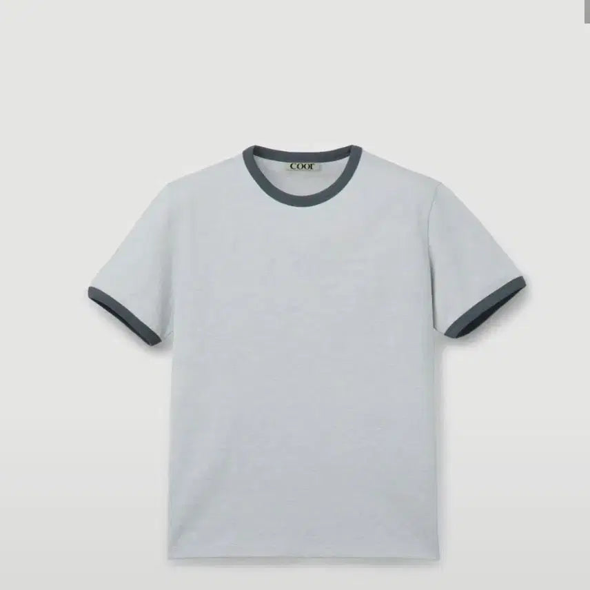[BUNJANG] COOR Cotton Ringer T-Shirt Mélange Grey L / 쿠어 코튼 링거 티셔츠 멜란지그레이 L
