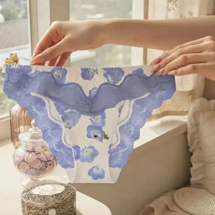 [BUNJANG] Aimée L'Éamil Floral Lace Panties / 일본 에메필 꽃무늬 레이스 팬티 중고