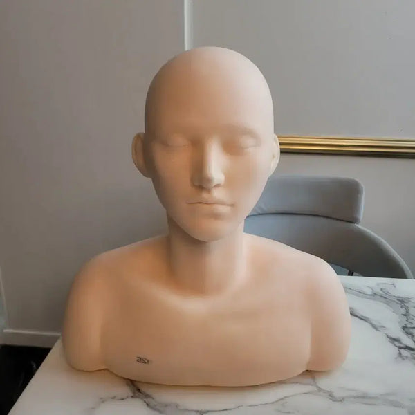 [BUNJANG] Translucent Mannequin Head Torso for Skincare Practice / 반투명 마네킹 머리 토르소 피부관리 연습 마네킹