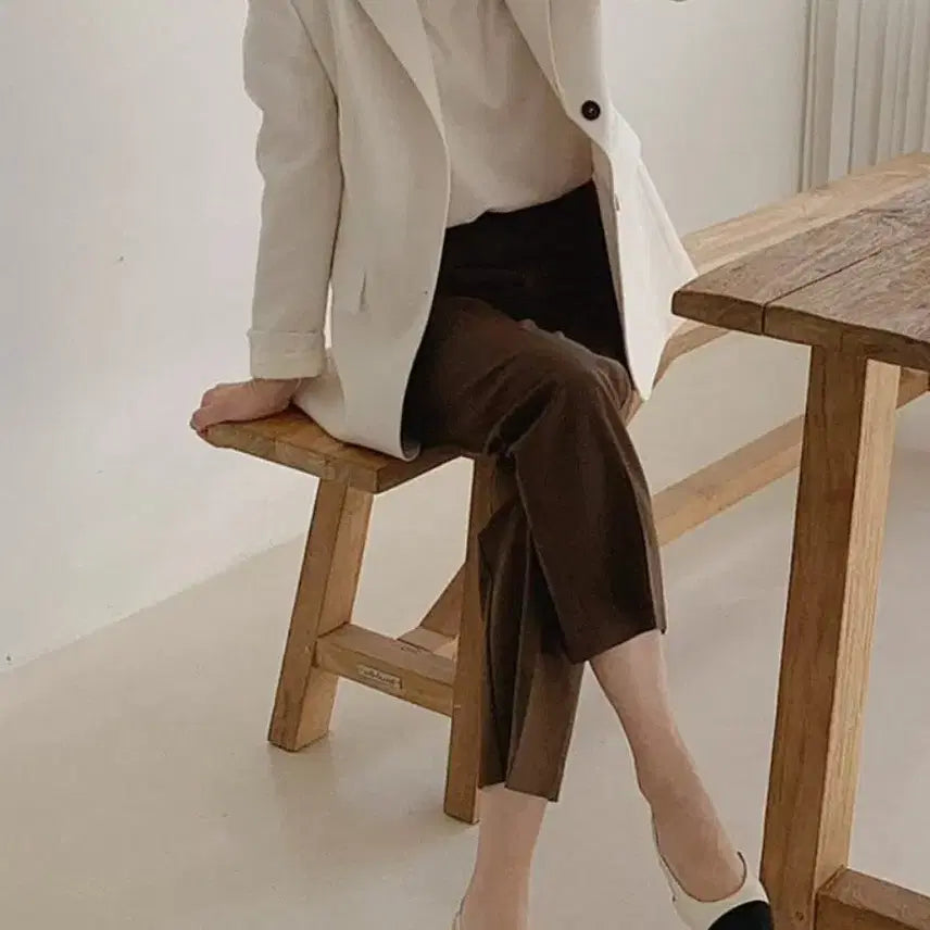 [BUNJANG] Afterglow Straight Leg Pants Slacks / 한점세일 애프터글로우 일자 팬츠 슬랙스