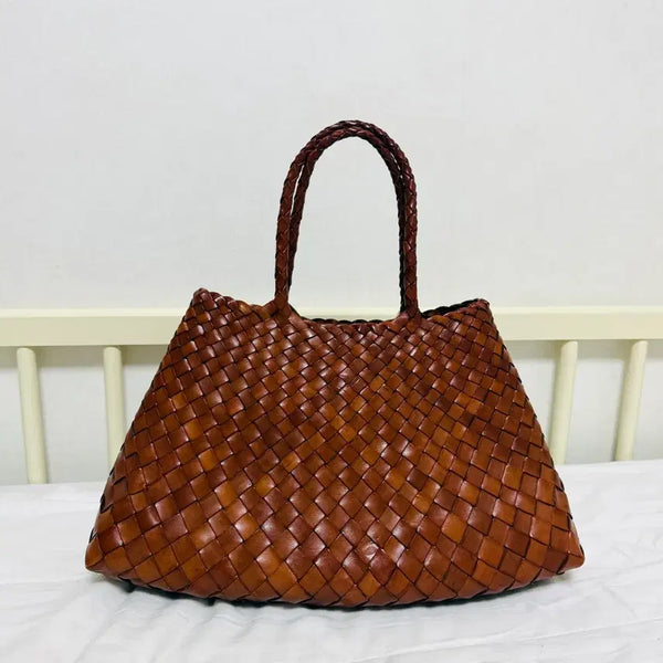 [BUNJANG] Dragon Diffusion Santa Croce Small Tote Bag Tan / 드래곤디퓨전 산타크로체 토트백 탄 색상(스몰)