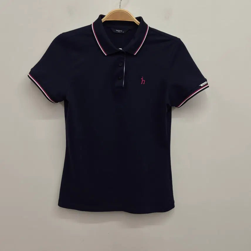 [BUNJANG] Hazzys Golf Women's Polo T-Shirt Navy Size 90 / 헤지스 골프 여성 티셔츠 90사이즈