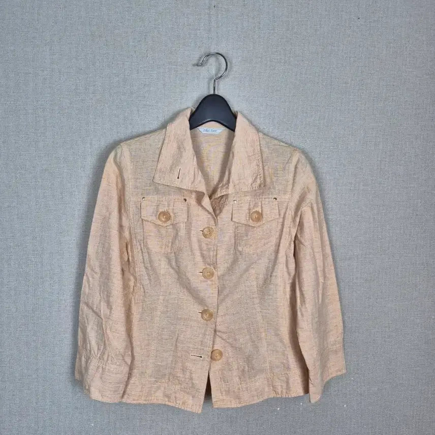 [BUNJANG] Pastel Peach Orange Long Sleeve Jacket / (#55)파스텔 피치오렌지 긴팔 자켓