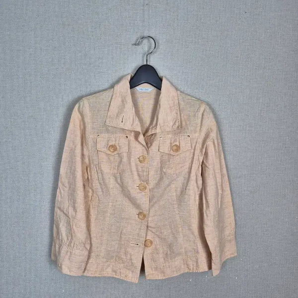 [BUNJANG] Pastel Peach Orange Long Sleeve Jacket / (#55)파스텔 피치오렌지 긴팔 자켓