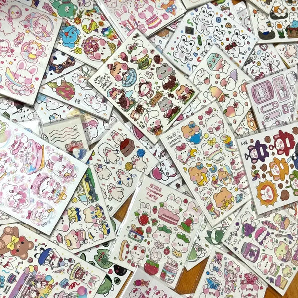 [BUNJANG] Custom Printed Stickers (INS, INMIX) Random Mix 250 pcs / 다꾸 인쇄소 스티커(인스, 인믹) 랜덤 믹스 250장 판매