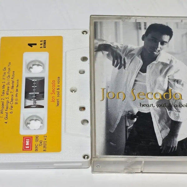 [BUNJANG] Jon Secada Heart, Soul & A Voice Cassette Tape / Jon Secada (존 세카다) - Heart, Soul & A Voice 카세트테이프