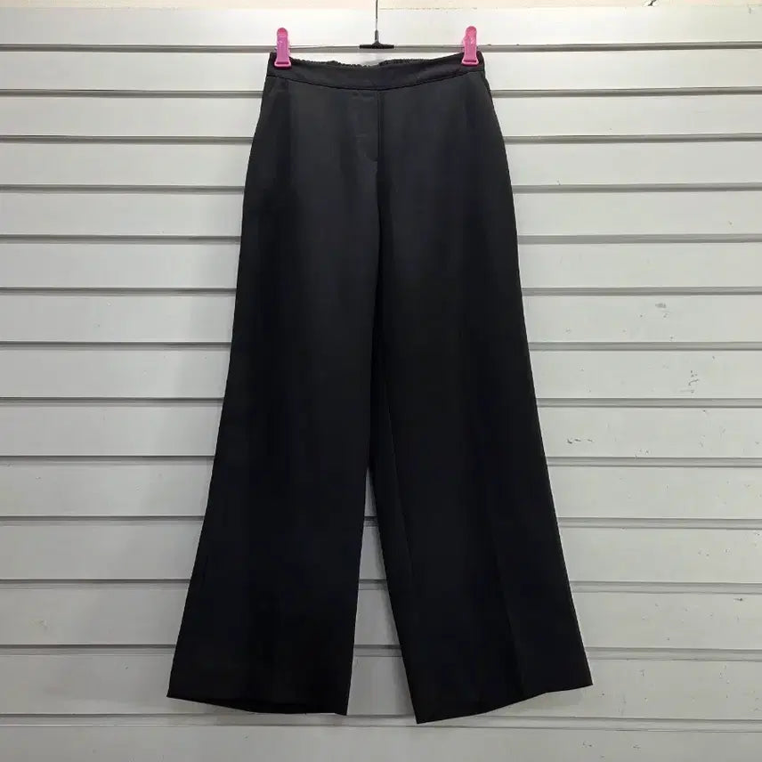 [BUNJANG] Women's Black Slightly Wide Banding Pants (Size 55) / 블랙  여성 춘하용  살짝 와이드 밴딩바지 55/보물찾기천사