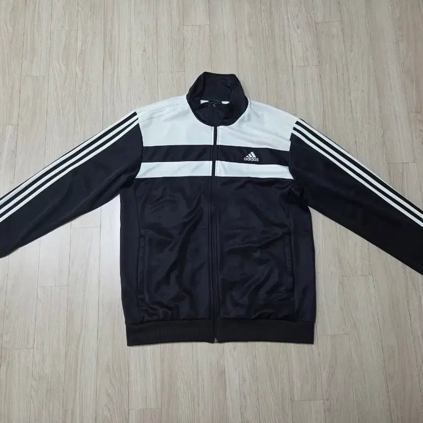[BUNJANG] Adidas 3-Stripes Track Top Black White / 아디다스 삼선 트랙탑 블랙 화이트