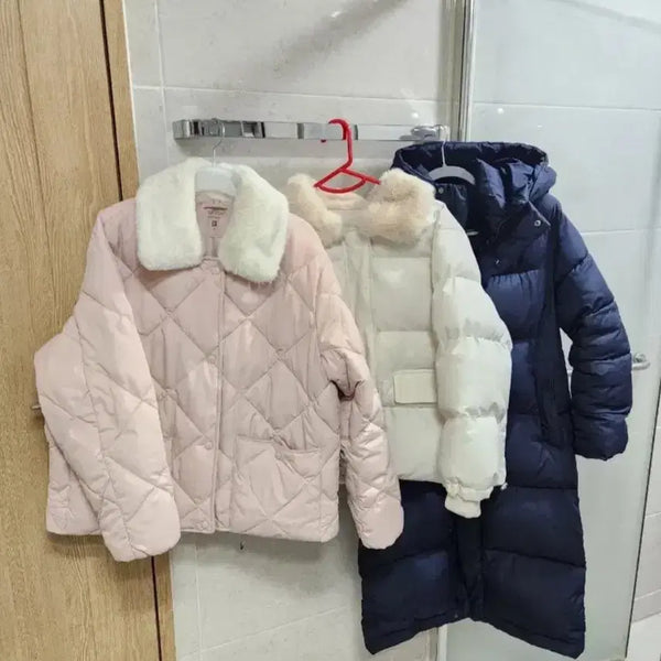 [BUNJANG] Set of 3 Women's Duck Down Long Padding Jackets / (3개 세트)여자 패딩 롱패딩 잠바 점퍼 오리털 덕다운