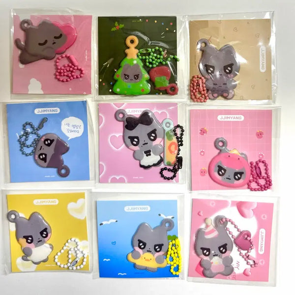 [BUNJANG] Aespa Karina Jjimyangni Squishy Keychain Epoxy Just Birthday Cafe Exhibition Goods / 에스파 카리나 찌먕이 말랑 키링 에폭시 just 생일카페 전시회 굿즈
