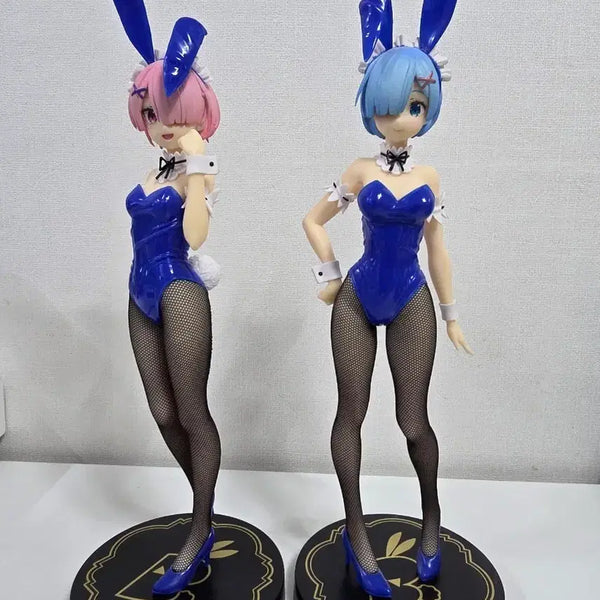 [BUNJANG] Re:Zero Rem Ram Bunny Girl Figure Set / 리제로 렘 람 바니걸 피규어 세트