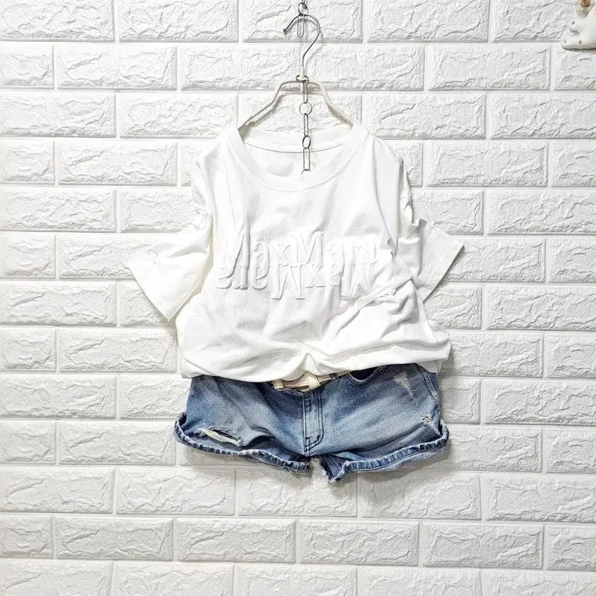 [BUNJANG] Basic White Short-Sleeve T-Shirt / 라운드티셧
