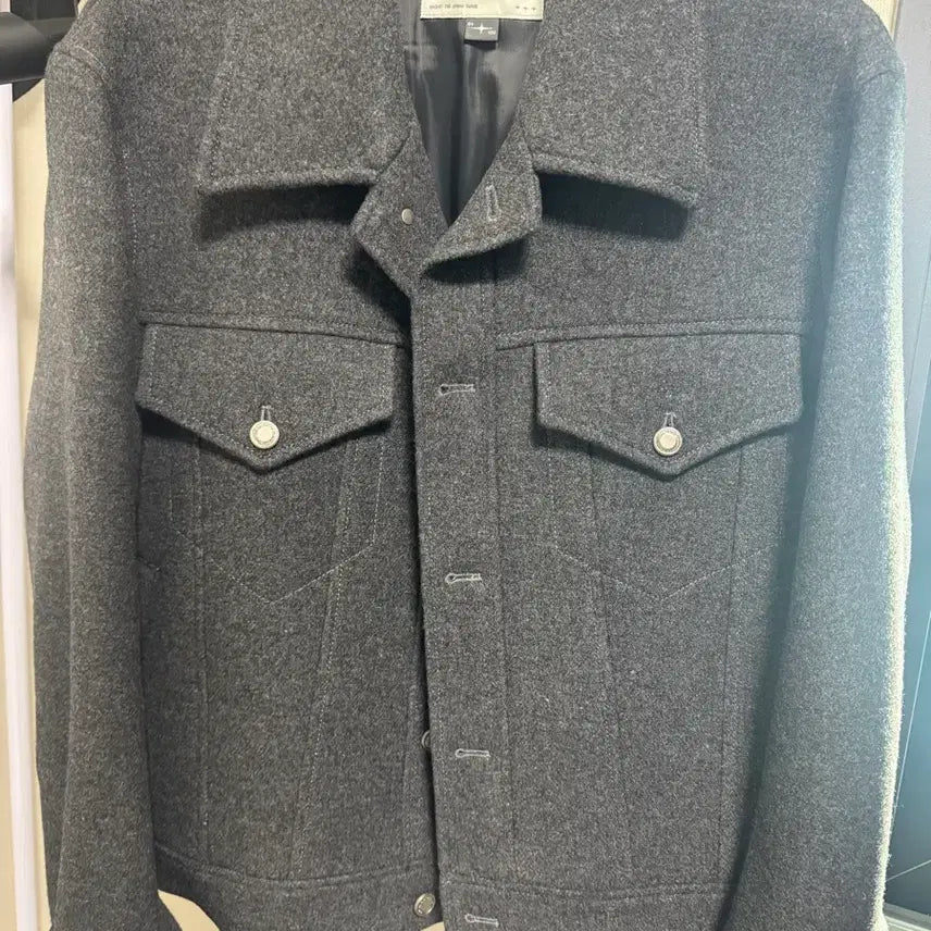 [BUNJANG] Bellier 25FW Wool Trucker Jacket Charcoal / 벨리에 25fw 울 트러커 자켓 차콜 100
