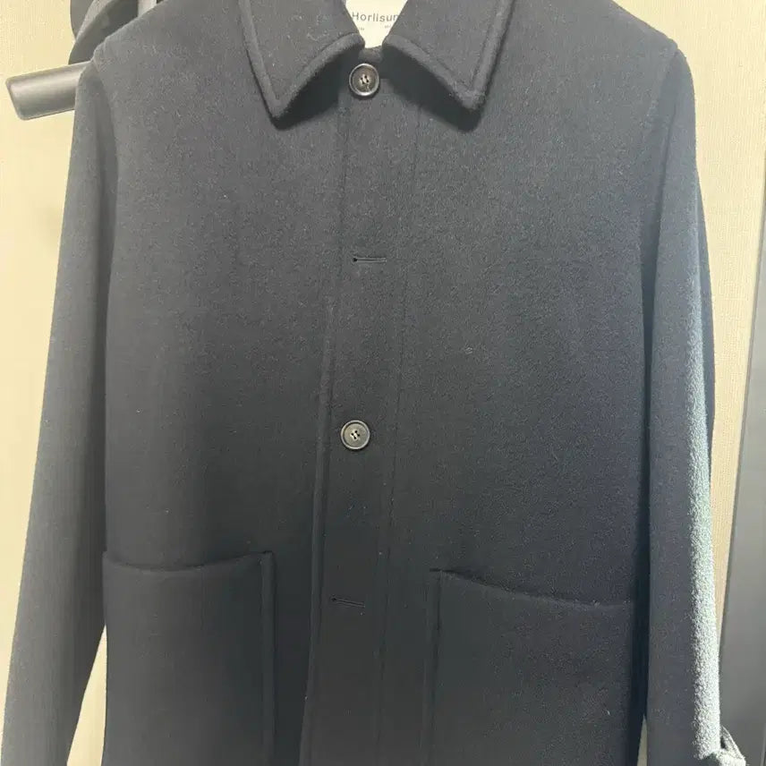 [BUNJANG] HOLY SUN New Year Half Coat Navy M / 홀리선 뉴이어 하프코트 네이비 M