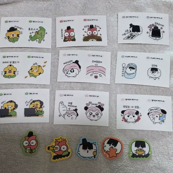 [BUNJANG] T1 Amhaeng Cheonmun Tteukkilz Sticker + Cleaner Set / T1 암행천문 티끌즈 스티커+클리너