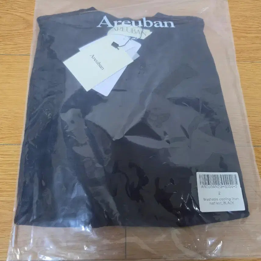 [BUNJANG] ARBAN Washable Cooling Linen Half Knit Black Men's Short Sleeve Knit / [2 , M]아르반 워셔블 쿨링 린넨 하프니트 블랙 남자 반팔 니트 판매
