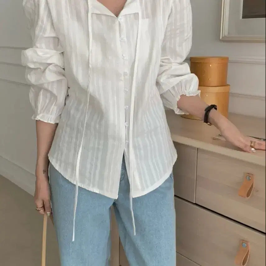 [BUNJANG] New White Blouse / 새상품 블라우스