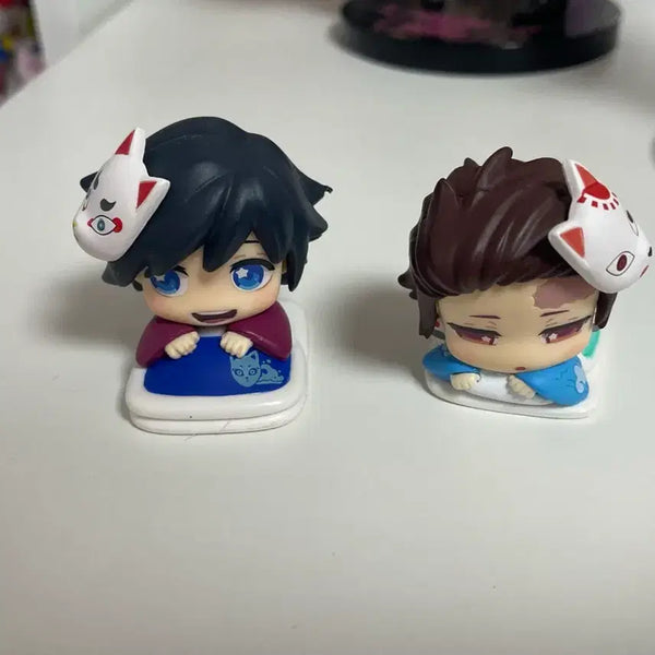 [BUNJANG] Demon Slayer: Kimetsu no Yaiba Onemutan Gacha Figures - Giyu & Tanjiro Bundle Set / (일괄) 귀칼 귀멸의칼날 오네무탄 가챠 기유 탄지로 일괄판매