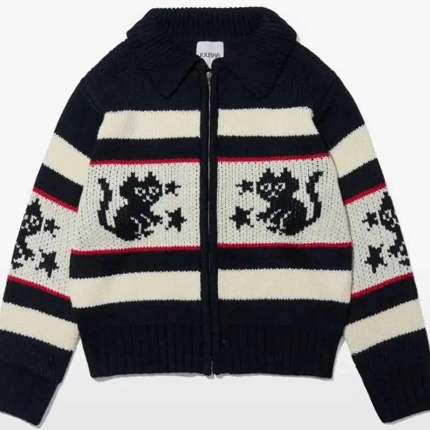 [BUNJANG] YouHee Star Cat Cardigan / 유희 스타 캣 가디건