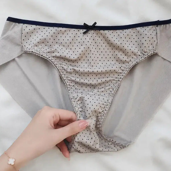 [BUNJANG] Polka Dot Ribbon Women's Panties - Used / 도트 리본 여성 팬티- 중고