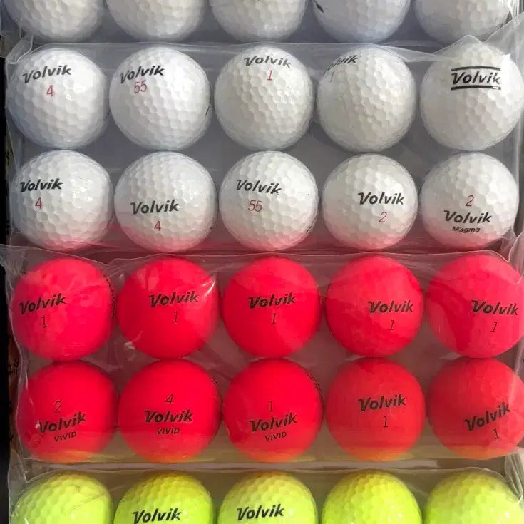 [BUNJANG] Volvik 2.3 Mixed Golf Balls - 40 Pieces / 볼빅 로스트볼