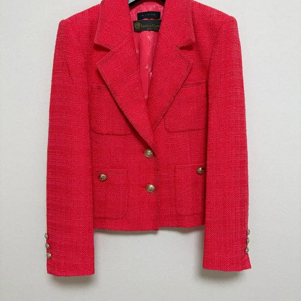 [BUNJANG] MICHAA Tweed Jacket Light Red / 미샤 트위드 자켓 55-66