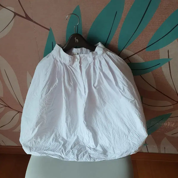[BUNJANG] White Flare Mini Skirt / 화이트 플레어스커트 새제품