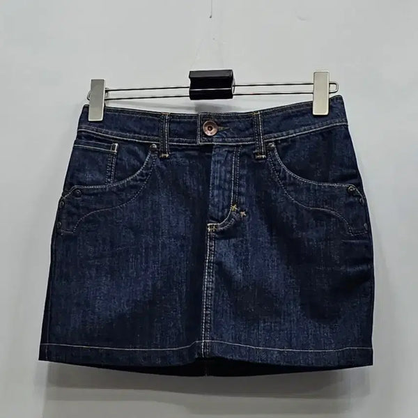 [BUNJANG] MAX&Co Y2K Denim Mini Skirt Indigo Blue / MAX&Co 막스앤코 Y2K 데님 미니 스커트 / 여 64 인디고 블루