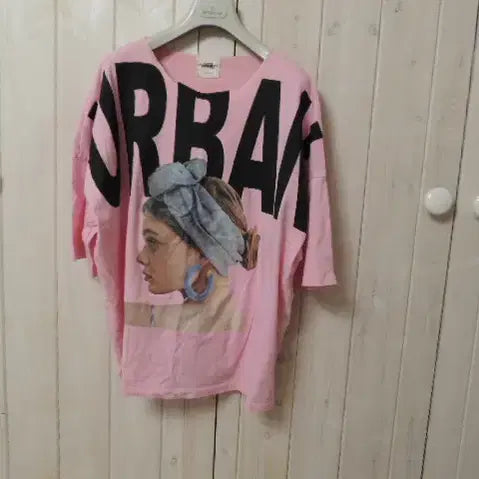 [BUNJANG] Oversized Boxy T-Shirt Pink / 분홍 박시 티셔츠 / 반품 65cm