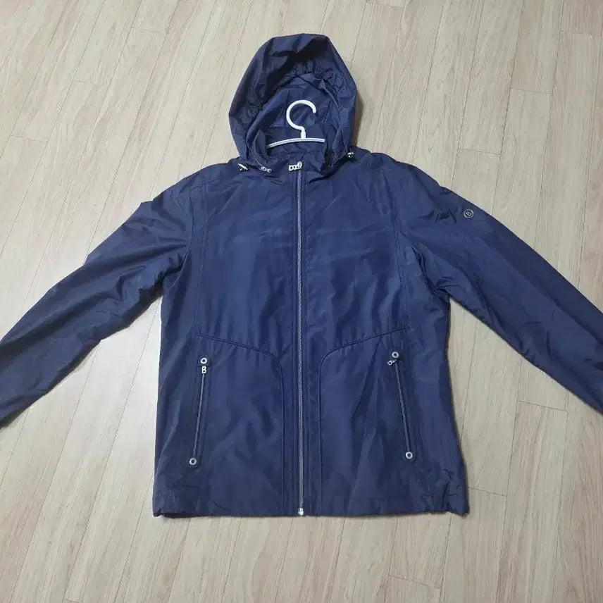 [BUNJANG] Bogner Navy Hooded Zip-Up Windbreaker Jacket / 보그너 네이비 후드 집업 바람막이 자켓