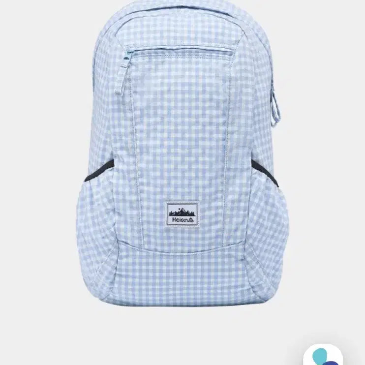 [BUNJANG] Heisan Compact Pocket Backpack Gingham Check Sky / 하이산 컴팩트 포켓백팩 깅엄체크 스카이