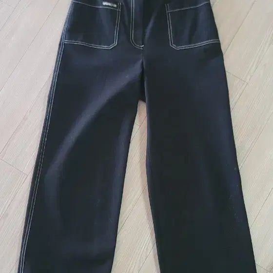 [BUNJANG] JJ Ggot Black Wide Pants (Size 55) / jj지고트 블랙 와이드 팬츠(55사이즈)
