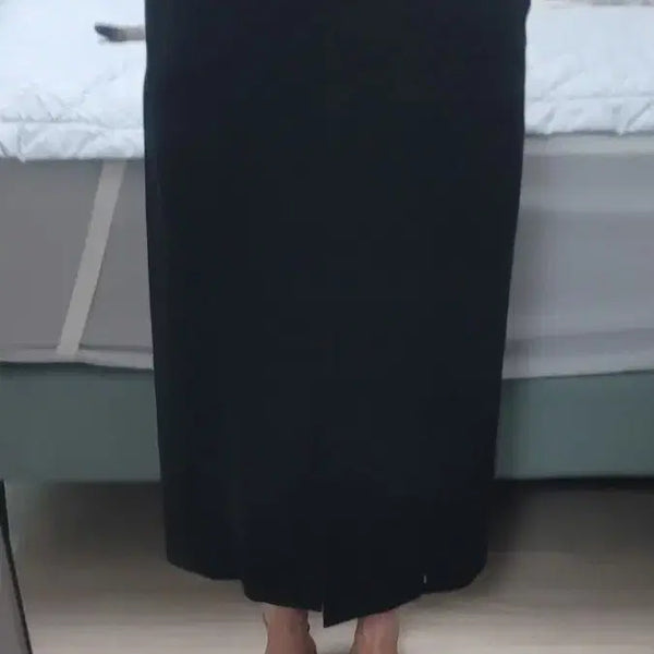 [BUNJANG] DEWL Black H-Line Long Skirt (Size 66) / DEWL 듀엘 블랙 H라인 롱 스커트(66사이즈)