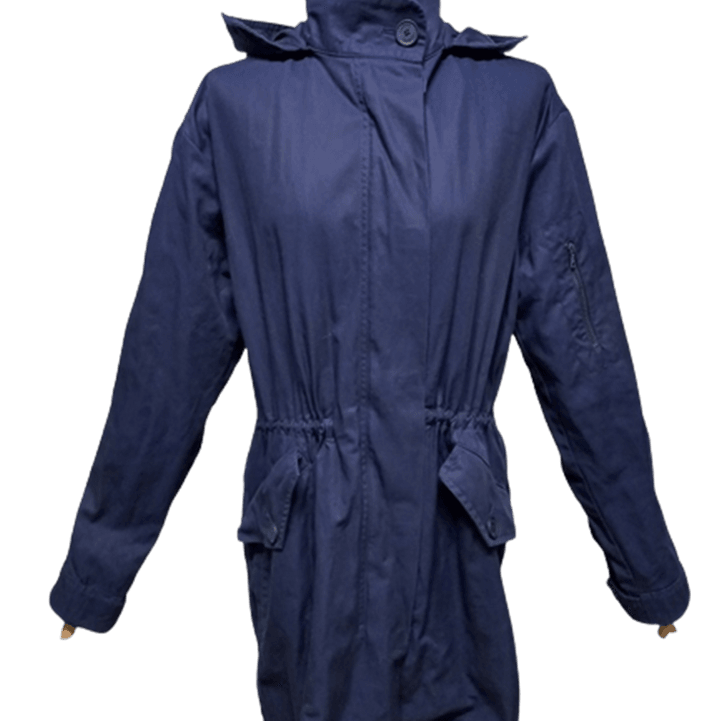 [BUNJANG] Lacoste Authentic Women's Cotton Hooded Field Jacket / 라코스테 정품 여자 춘추용 여성 후드야상코트점퍼자켓90