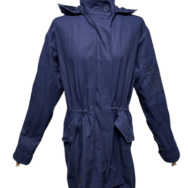 [BUNJANG] Lacoste Authentic Women's Cotton Hooded Field Jacket / 라코스테 정품 여자 춘추용 여성 후드야상코트점퍼자켓90