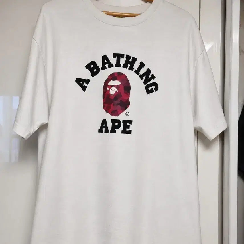 [BUNJANG] BAPE Short Sleeve T-Shirt White 2XL / 베이프 반팔 화이트 2XL
