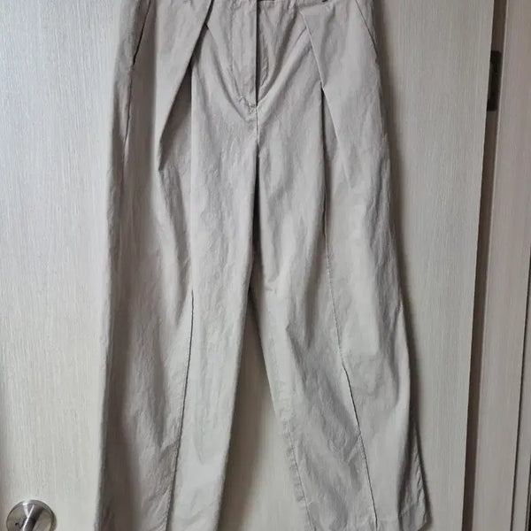 [BUNJANG] GBH Pintuck Wide Pants Beige / 지비에이치 GBH 핀턱 와이드 팬츠  S 베이지