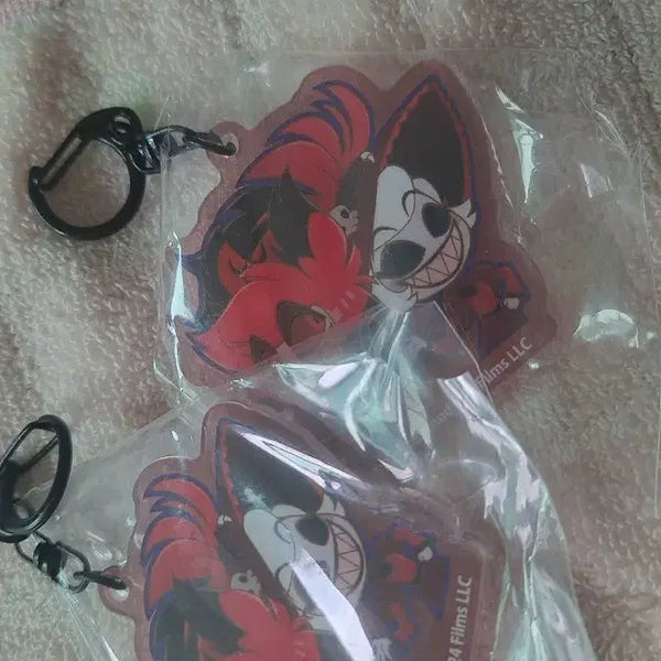 [BUNJANG] Hazbin Hotel Alastor Lodge Acrylic Keychain / 해즈빈 호텔 알래스터 로지 아크릴 키링
