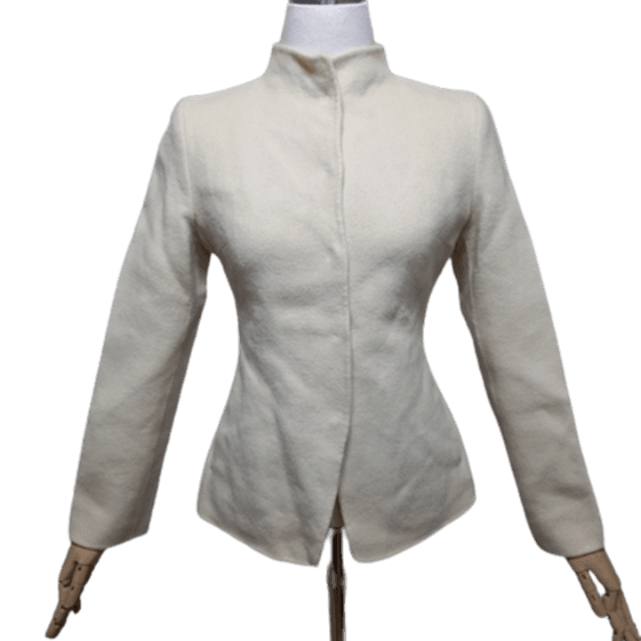[BUNJANG] IT'S ICHAA Women's Wool Jacket (Ivory) / 잇미샤ITMICHAA 정품 여자 추동용 여성 모직자켓85-94