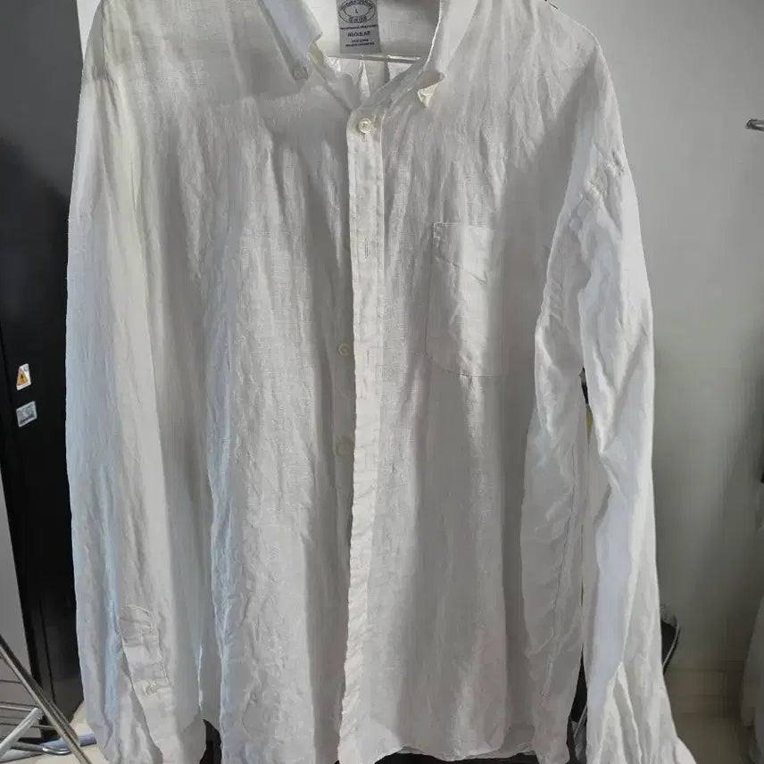 [BUNJANG] Brooks Brothers Linen Shirt White L / 브룩스브라더스 린넨 셔츠 화이트 L
